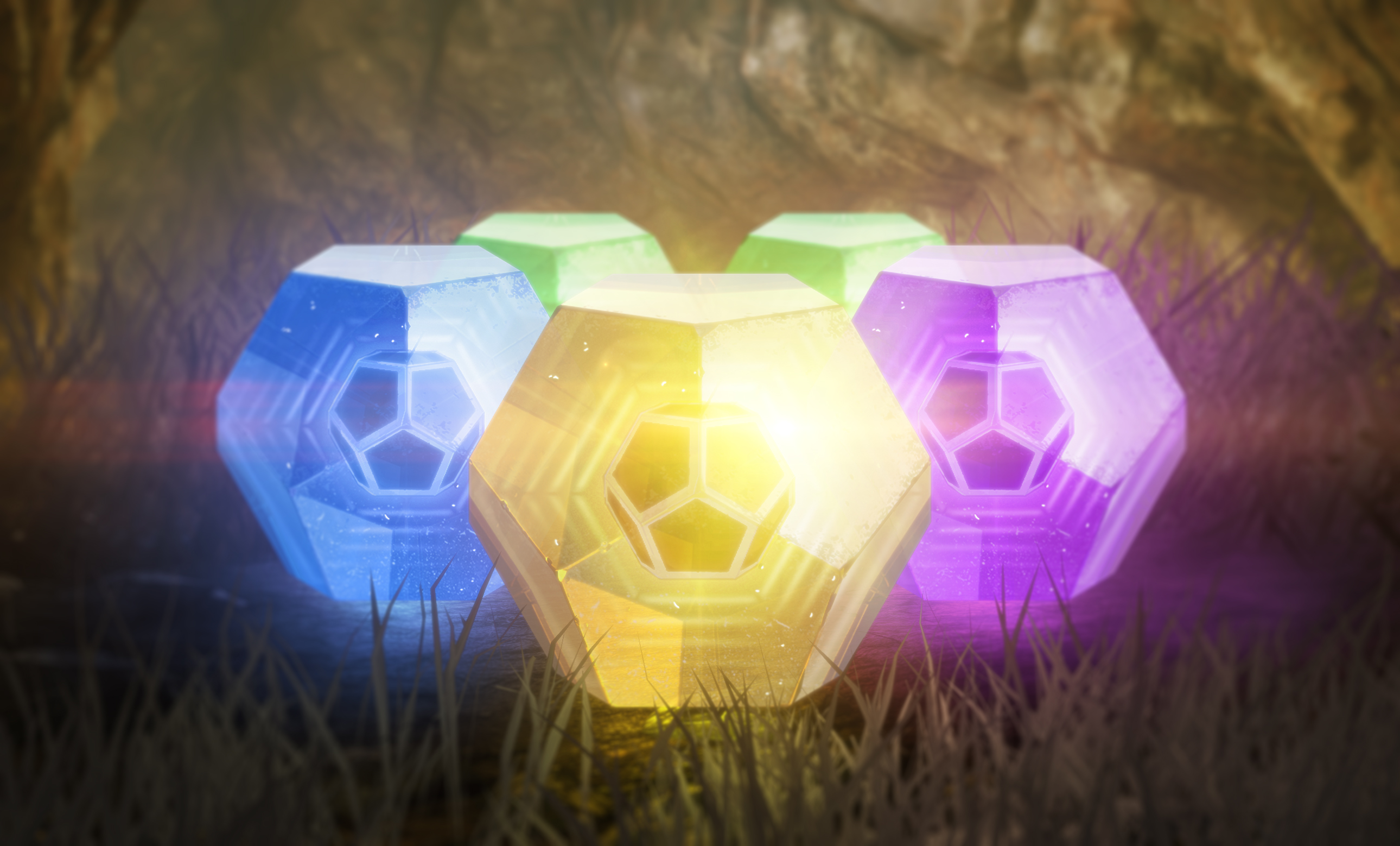 Destiny 2 engrams glowing in the Tower